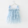 thumbnail image 2 of Ulitacool Girls Holiday Dresses O Neck Snowflake Sequin Dress Dance Party Dresses Clothes Sleeveless Sundress Fashionable Wear Blue 2-3 Years, 2 of 4