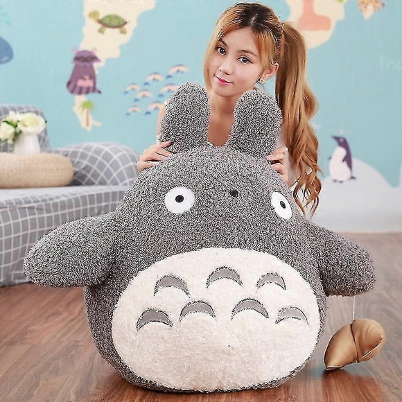 Peluches Géantes Totoro 20-70 cm, Jouets en Peluche Dessin Animé Tonari No Totoro, Coussin en Peluche, Jolies Poupées Rembourrées pour Enfants, Filles, Cadeaux d'Anniversaire