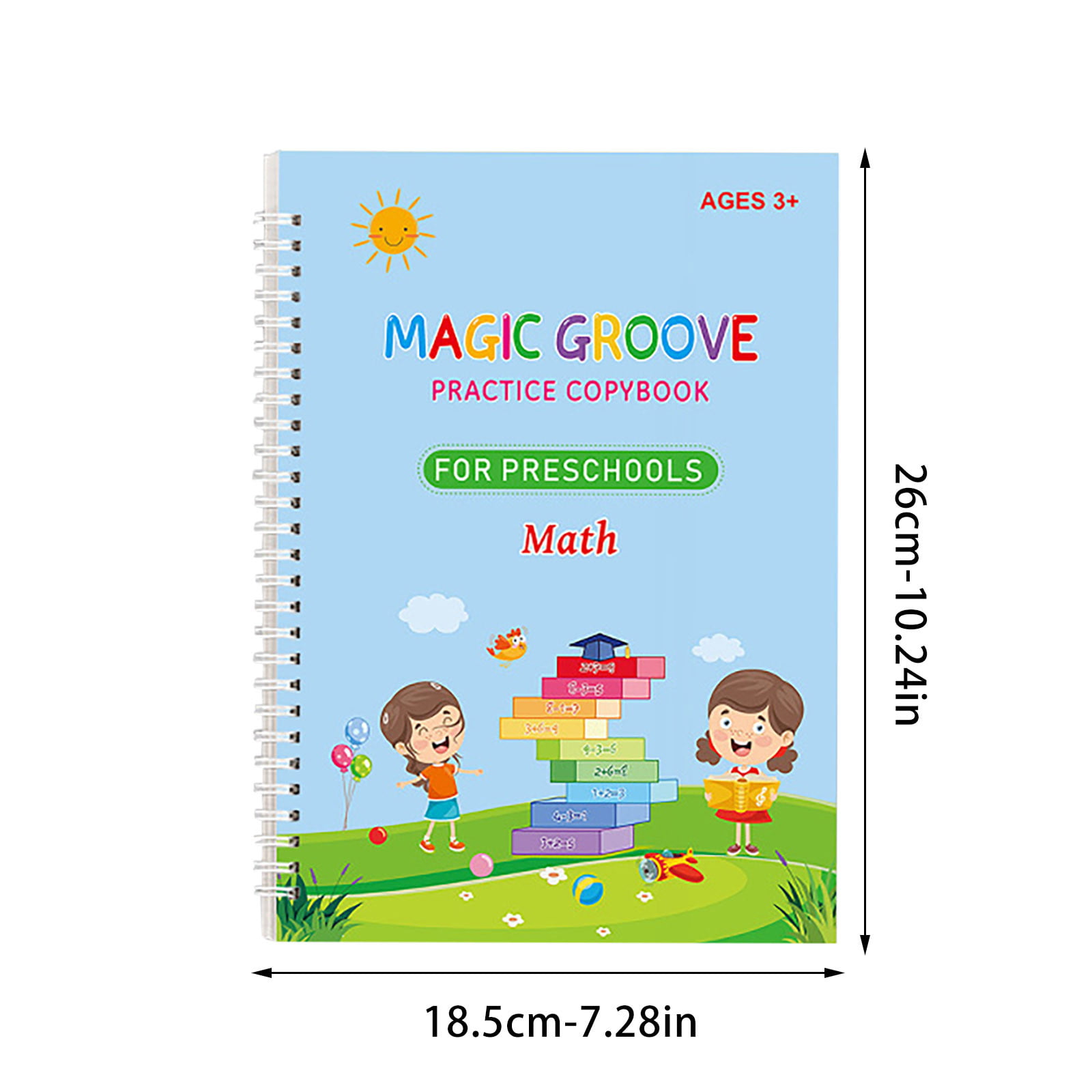 RAM Magic Practice Copy Book for Kids (4 BOOK + 10 REFILL+ 1 pen +1