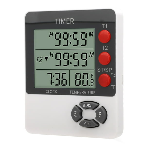 Temporizador Digital, Medición De Temperatura Temporizador De Cocina Digital De Fácil Instalación Para Hornear