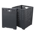 thumbnail image 1 of Tstorage 45L Plastic Collapsible Storage Laundry Baskets, Foldable Laundry Hampers, 2 Packs Gray, 1 of 4