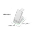 thumbnail image 3 of AZXY Wireless Charging Station,Charging Station for Multiple Devices,Wireless Charger,Desk Magnetic Fast 3 in 1 Charger Compatible for Smart Watch Phone Apple Android Iphone Samsung Devices, 3 of 8