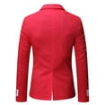 thumbnail image 4 of FAVIPT Men's Casual Suit Double Breasted Blazer,Business Blazer Solid Color Formal Dress Coat Jacket Notch Lapel Personality Tailored Suit, 4 of 7