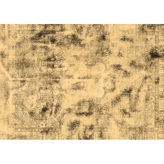 Ahgly Company Indoor Rectangle Abstract Brown Modern Area Rugs, 7' x 9'