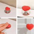 thumbnail image 4 of Handle Toilet Button Heart Shaped Tank Push Switch Toilet Bathing Room Decor Red, 4 of 7