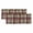 Brown Red, variant on 2 Pack Valances for Windows, Tartan Plaid Window Valances for Living Room/Bedroom/Bathroom, Orange Red Autumn Gingham Vintage Check Light Filtering Kitchen Curtain Valance 42"W x18" L