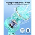 thumbnail image 3 of Ventilador de mano TUNISE, portátil, recargable, 4000 mAh, 6 velocidades, 3 of 6