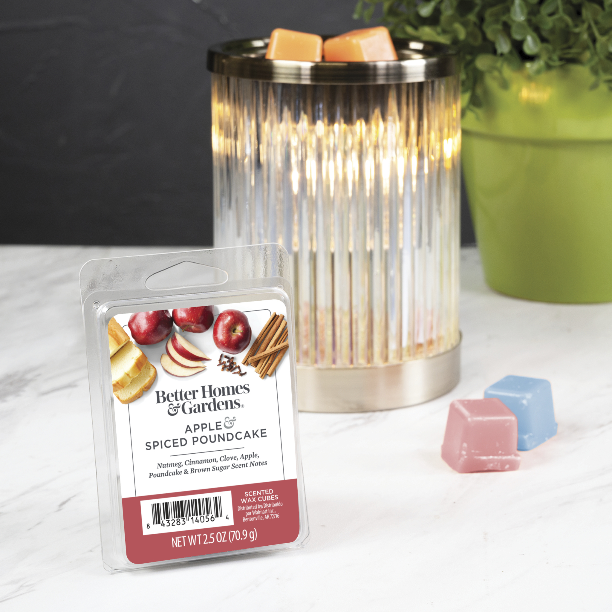 Apple & Spiced Poundcake Scented Wax Melts, Better Homes & Gardens, 2.5 oz (1-Pack)
