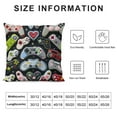 thumbnail image 5 of JEUXUS Gamer Square Throw Pillow Case Video Game Controller Cushion Cover for Game Boys Bedroom Playroom, 5 of 5
