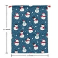 thumbnail image 5 of Christmas Bags Drawstring,Blue Christmas Snowman Pattern Large Xmas Christmas Gift Bags,Reusable for Xmas and New Year Party Favors and Supplies,27.6" X 19.7", 5 of 5