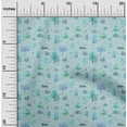 thumbnail image 2 of oneOone Tissu Polyester Spandex Bleu Ciel Matériel de Robe d'Automne Tissu Imprimé Tissu au Mètre 56 Pouces de Large, 2 of 4