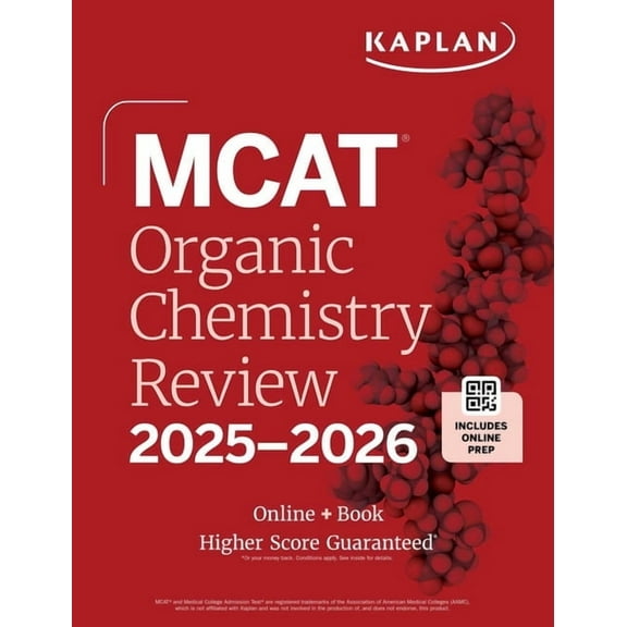 Kaplan Test Prep MCAT Organic Chemistry Review 2025-2026: Online   Book, (Paperback)