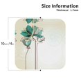 thumbnail image 2 of Leather Coasters with Heat-resistant for Drinks, Delicate Flowers Cup Coasters Cup Pad Mat for Tabletop Protection, Coffee Table, Office Desk and Housewarming Gift, 2 of 5