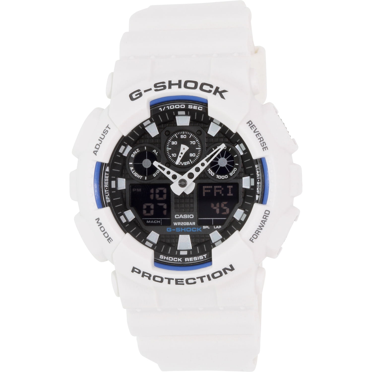 white casio watch