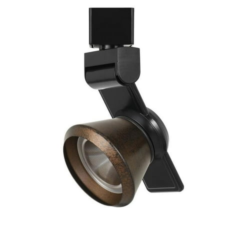 

12W Integrated LED Metal Track Fixture with Cone Head Black & Bronze