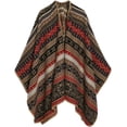 thumbnail image 3 of YooGuoGuo Knit Tassel Shawl Wraps for Women Fashion Open Front Blanket Travel Scarf Winter Warm Poncho Capes Ethnic Cardigan Coat, 3 of 5