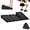 Black, variant on Slant Board Squat Wedge for Calf Stretching，3 Pcs 12" x 6.1" Foot Stretcher Balance Board for Plantar Fasciitis