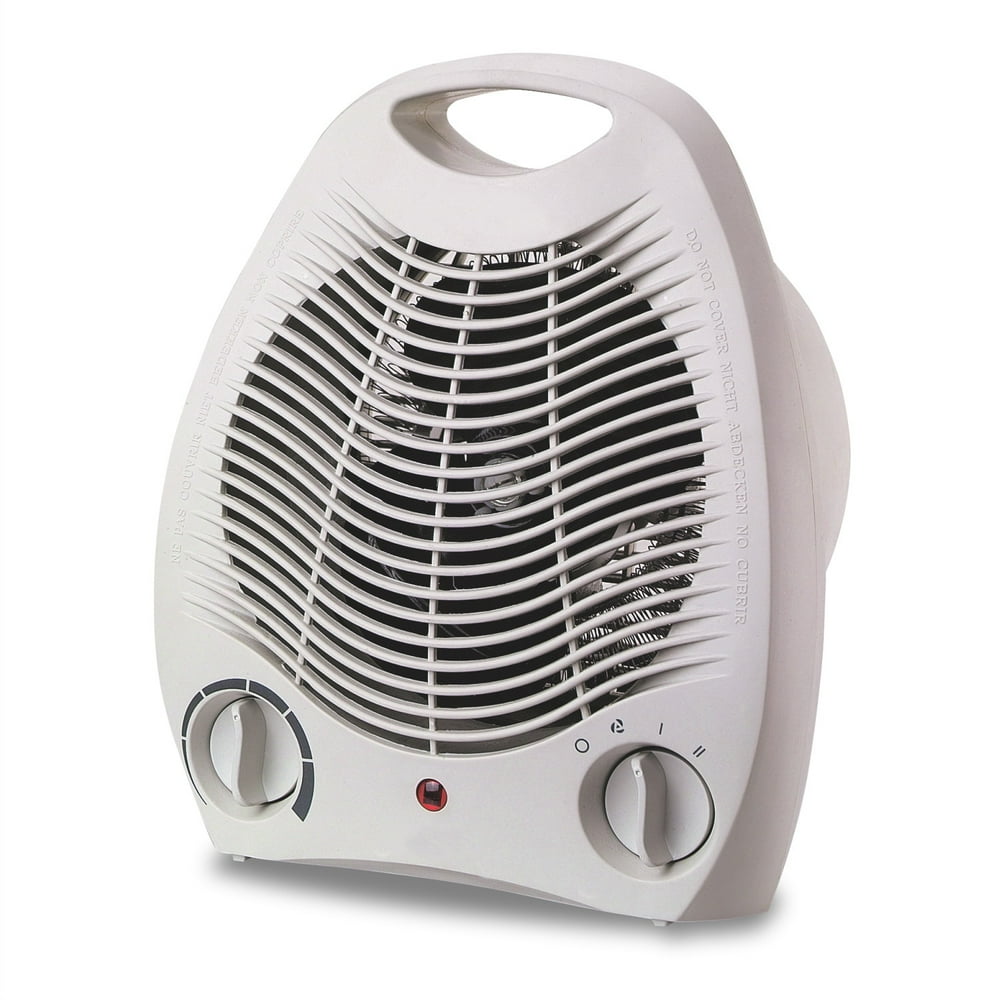 Optimus Portable Fan Heater with Thermostat, White H1322
