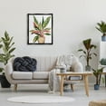 thumbnail image 2 of Modern Potted Plant Leaves Botanical & Floral Graphic Art Jet Black Framed Art Print Wall Art, 2 of 6