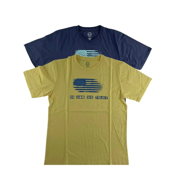 Ben Din Clothing 2 Pack Men’s Cotton Crewneck Short Sleeve Casual T-Shirt