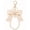 #J White Bow Keychain, variant on Cute Bow Keychain Fashion Pearl Bag Charms Kawaii Purse Charm White Car Keyrings