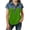 Green., variant on Agkizg Girls Faux Denim Button Down Shirt Short Sleeve Collared Top for Kids Casual Summer T-Shirt, Sizes 12-13 Years