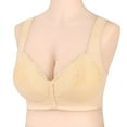 thumbnail image 4 of Women's Fixed Cup Front Buckle Underwear For The Elderly Plus Size Bra Without Underwire Thin Tank Top Bra Pack of Bras for Women Push up Underwire Padded Bras for Women Bra's Women Strapless Bra, 4 of 8