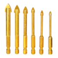 thumbnail image 1 of Pièces de Forage de Maçonnerie Dorées, 6 Pcs Pièces de Forage de Maçonnerie Ensemble de Pièces de Forage Robustes et Résistantes, 1 of 14