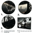 thumbnail image 3 of Designart "Grey Bridge City Connection Charcoal II" Architecture Metal Art Print Set, 3 of 5