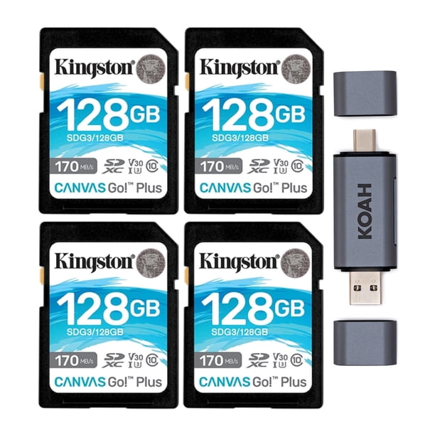 Tarjeta de memoria Kingston Canvas Go Plus 128GB SDXC 170MB/s