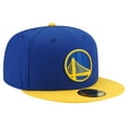 thumbnail image 3 of Men's New Era Royal/Gold Golden State Warriors 2-Tone 59FIFTY Fitted Hat, 3 of 6