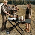 thumbnail image 7 of TUFFIOM 2 Burner Foldable Propane Griddle with Wheels & Enameled Tray, 20000 BTU Portable Flat Top Gas Grill with Electronic Ignition & Regulator for Outdoor Cooking Camping BBQ Tailgating Picnicking, 7 of 7