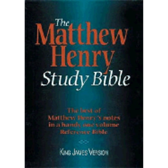 Pre-Owned The Matthew Henry Study Bible: King James Version, by Thomas Nelson Publishing Staff, (Hardcover), RELIGION / Biblical Commentary / General, English