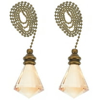 HEALEEP Light Chain Pull Extender 2Pcs Decorative for Ceiling Lights 10.6X1.4X1.4in