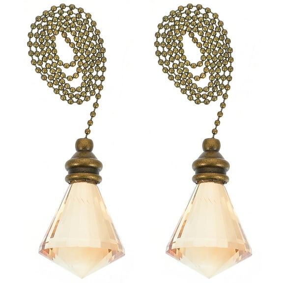 HEALEEP Light Chain Pull Extender 2Pcs Decorative for Ceiling Lights 10.6X1.4X1.4in