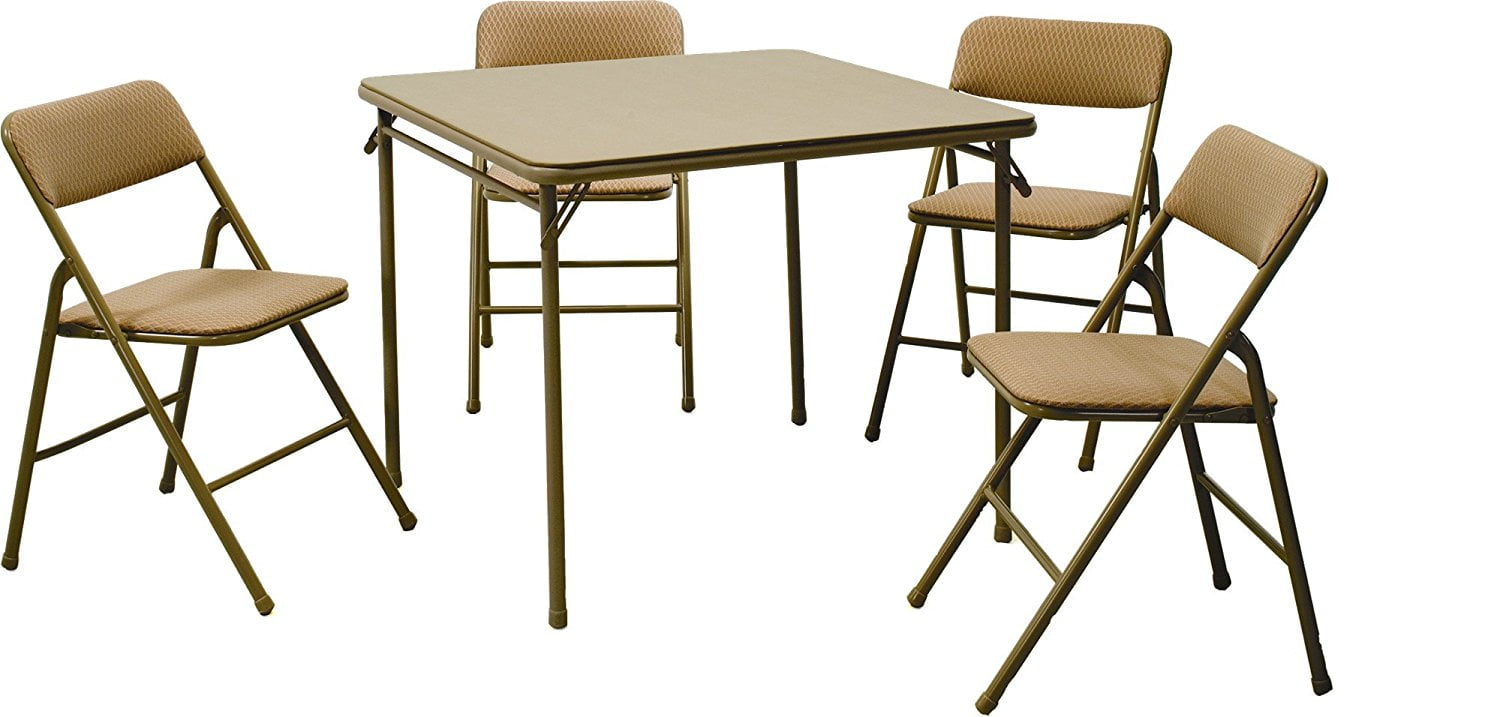 Cosco 5 Piece Folding Table And Chair Set Teal