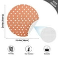 thumbnail image 4 of White Polka Dots 4-Piece 15.4in Heat-Proof PVC Plate Mats, Easy Cut and Clean for Family Use, 4 of 7