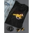 thumbnail image 3 of Neon Horse Shaped T-Shirt Women -Image by Shutterstock, Female Small, 3 of 4