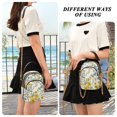 thumbnail image 6 of FORMRS Crossbody Bag for Women Quilted Travel Shoulder Cell Phone Purse with Chain Strap Handbag, Yellow Floral, 6 of 7