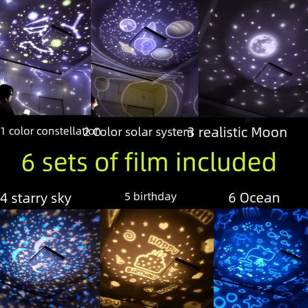 Lámpara de mesa decorativa de regalo de cumpleaños, luz LED enchufable para dormitorio, luz de noche, cielo estrellado, luz para dormir, lámpara de estrella