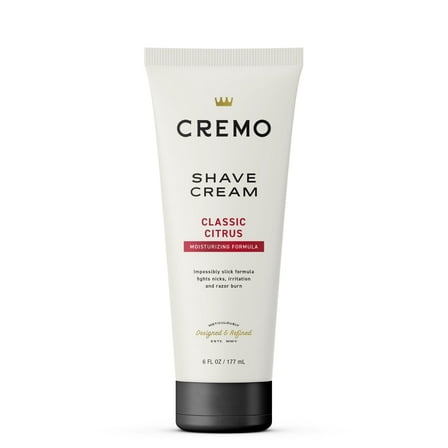 Cremo Barber Grade Original Shave Cream, Astonishingly Superior Ultra-Slick Shaving Cream Fights Nicks, Cuts and Razor Burn, 6 Fl Oz (2 Pack)