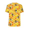 thumbnail image 3 of Rocae Honeycombs for Breathable Men's Baseball T-Shirt Fashionable Casual Baseball Jersey, Moisture-wicking Sportswear 4X-Large, 3 of 9