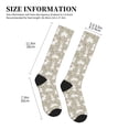 thumbnail image 2 of Lsque Rabbit And Flower Pattern Sport Compression Socks for Men & Women 15-20 mmHg Knee High Nurse Pregnant Running Medical and Travel Athletic, 2 of 6