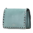 thumbnail image 2 of Pre-Owned Valentino Rockstud Chain Shoulder Bag in Green Leather for Women., 2 of 15