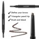 thumbnail image 3 of Lavone Kit de lápiz para cejas, maquillaje de cejas con lápiz de cejas resistente al agua, delineador de ojos, pomada para cejas y cepillo de cejas de doble punta - Morena oscura, 3 of 8