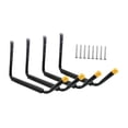 thumbnail image 2 of harper 4 Garage Storage Hooks, Wall Mounted, Large Shed, Display Hanger for Ladders And Yellow capped, 2 of 10