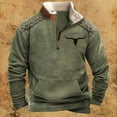 thumbnail image 1 of Sweat à Capuche Sans Capuche pour Hommes Mode Décontractée Confortable Imprimé Manches Longues, 1 of 3