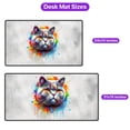 thumbnail image 5 of Watercolor Drip British Shorthair Pop Art Colorful Portrait Artwork Desk Mat Full Keyboard Mouse Pad Cat Lover Kitten Owner Gifts Large Mousepad - 01009, 5 of 5