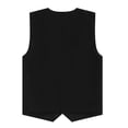 thumbnail image 4 of Yartina Womens Mens Button Vest Adult Volunteer Activity Vest Waistcoat Unisex Waiter Bartender Work Black XXL, 4 of 5