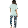 thumbnail image 2 of Lazy One Women's Pajama Set, Short Sleeves with Cute Prints, Relaxed Fit, Loafin' Around, 2 of 6